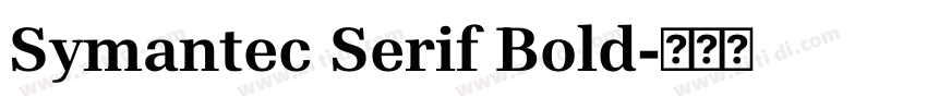 Symantec Serif Bold字体转换